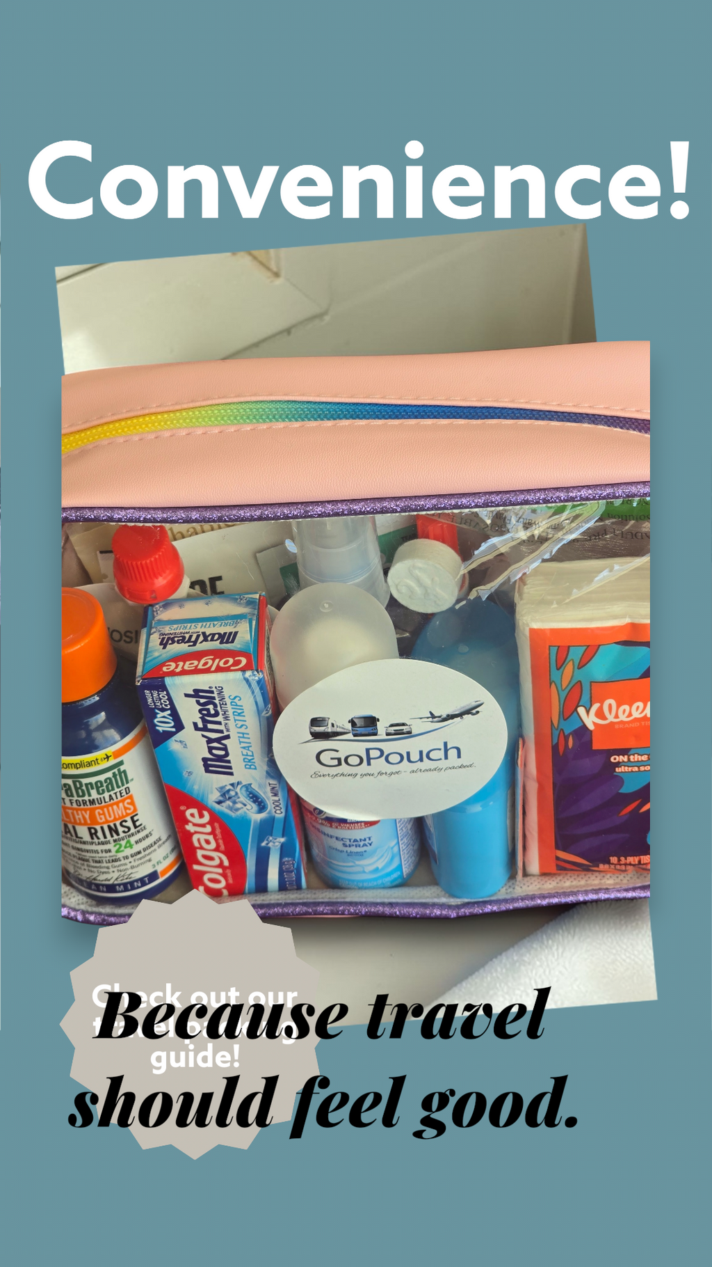 GoPouch Travel Essentials- Long Flight Travel Edition