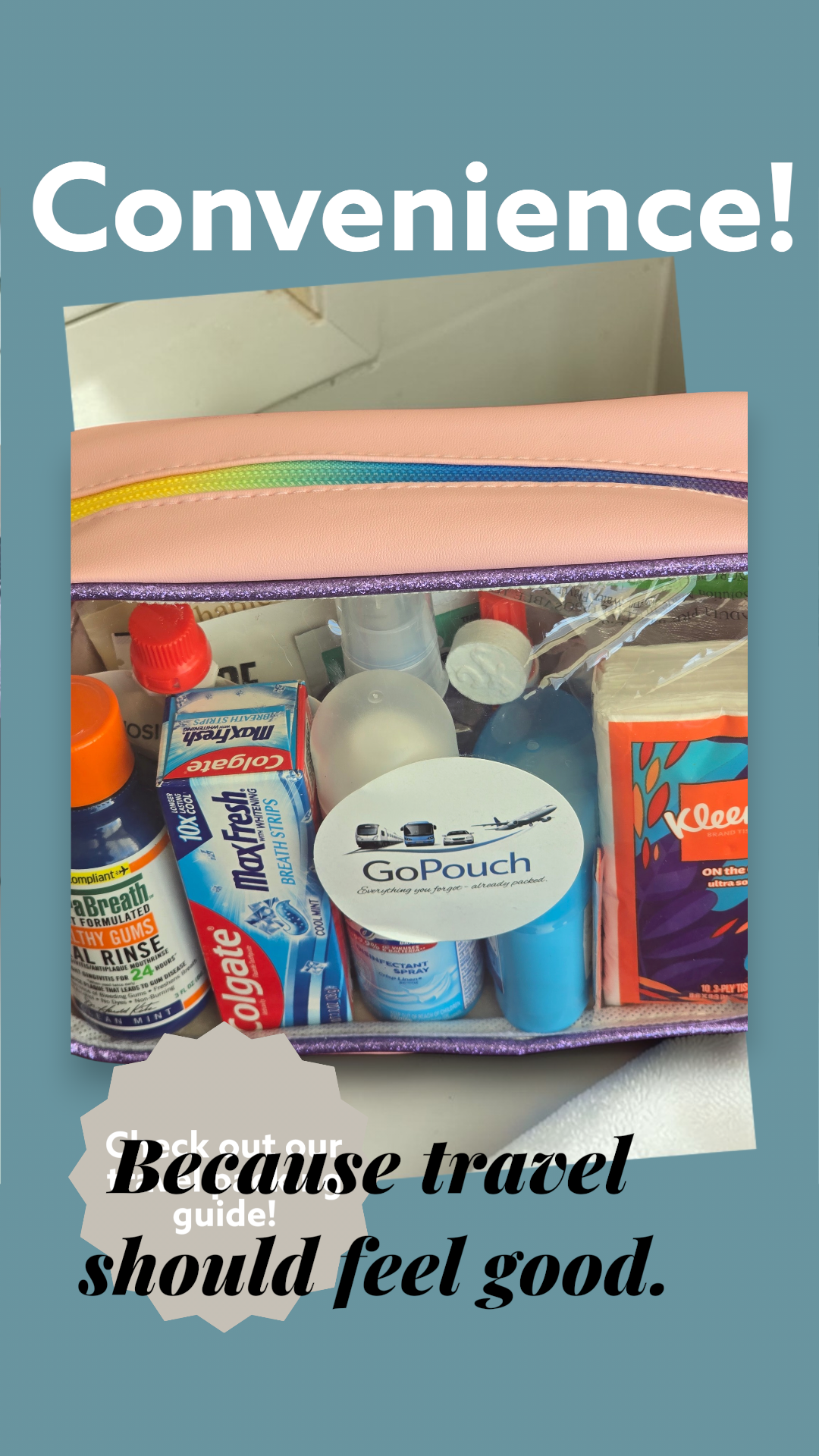 GoPouch Travel Essentials- Long Flight Travel Edition